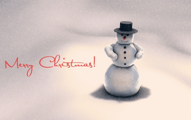 New Year Winter Snowman