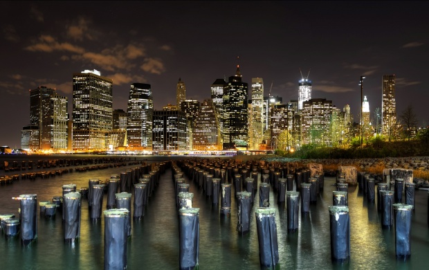 New York City Skyline East River