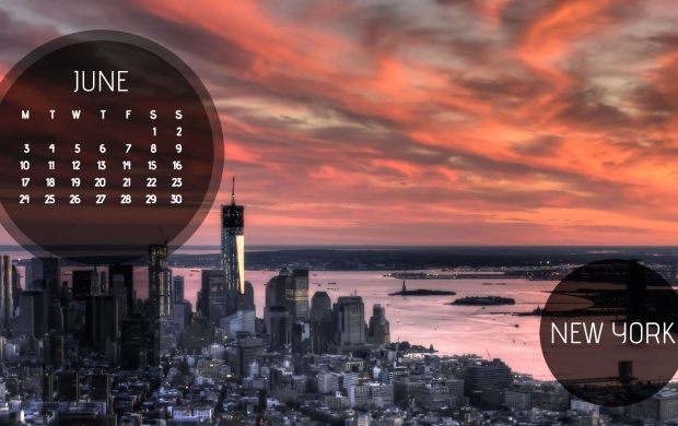 New York June 2013 Calendar