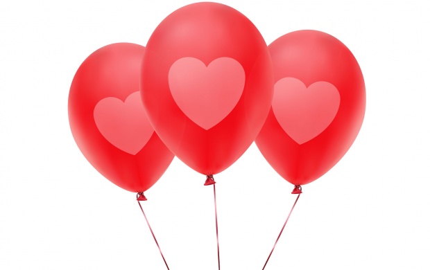 Pink Balloons With Heart