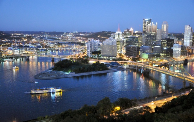 Pittsburgh At Twilight