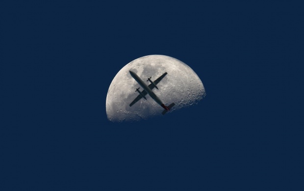 Plane On The Moon