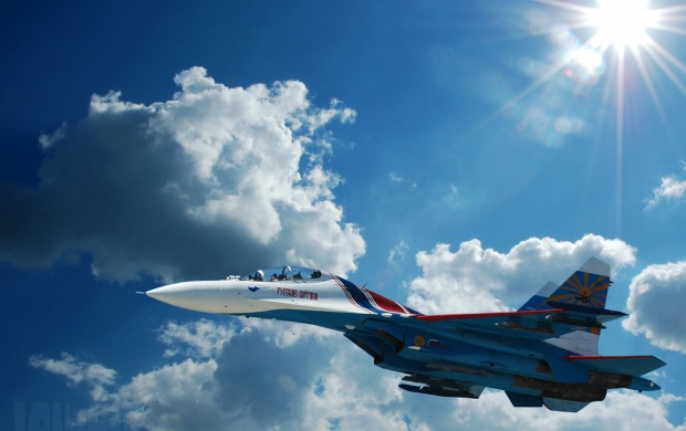 Planes Fighters Sukhoi Su-27 Aviation