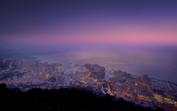 Purple Sunset over Monaco