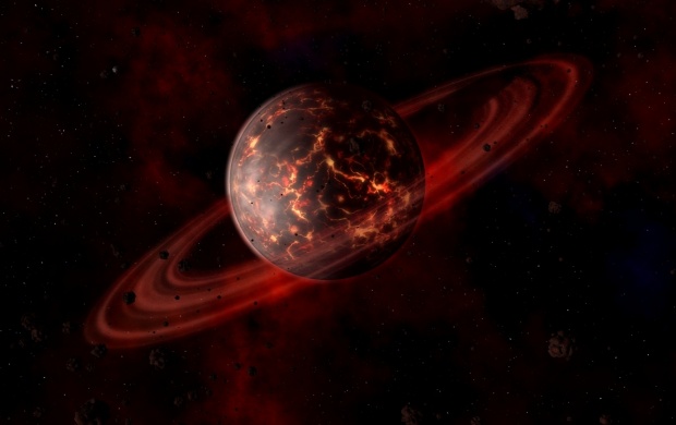 Red Cosmos Planet