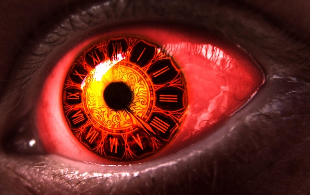 Red Eye Clock
