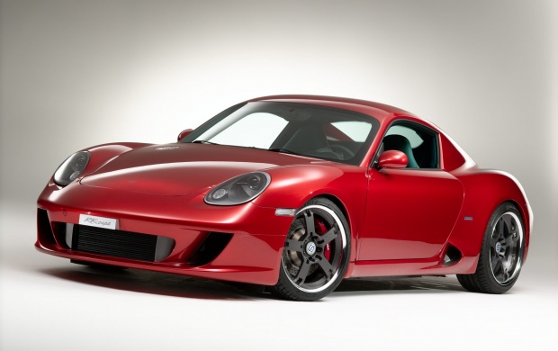 Red Porsche Cayman RK Coupe 2013