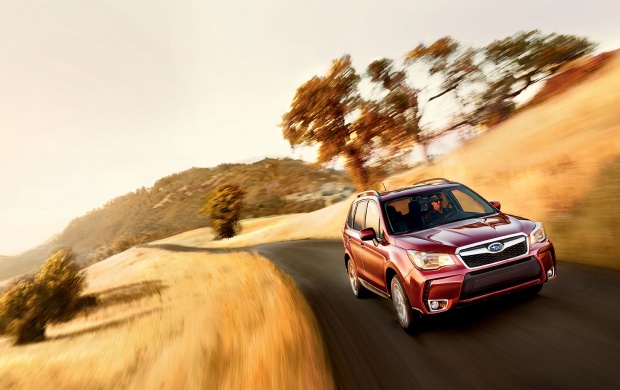 Red Subaru Forester 2016