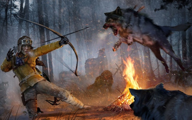 Rise Of The Tomb Raider Wolf Attack