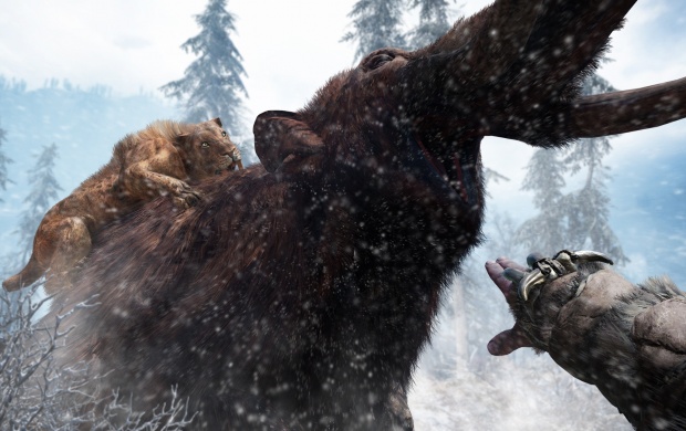 Saber Toothed Tiger Vs Mammoth Far Cry Primal