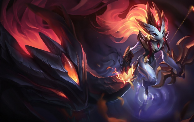Shadowfire Kindred Skin League Of Legends