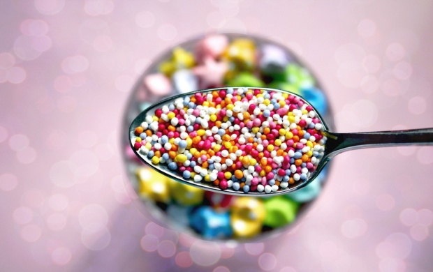 Spoon With Colored Pills
