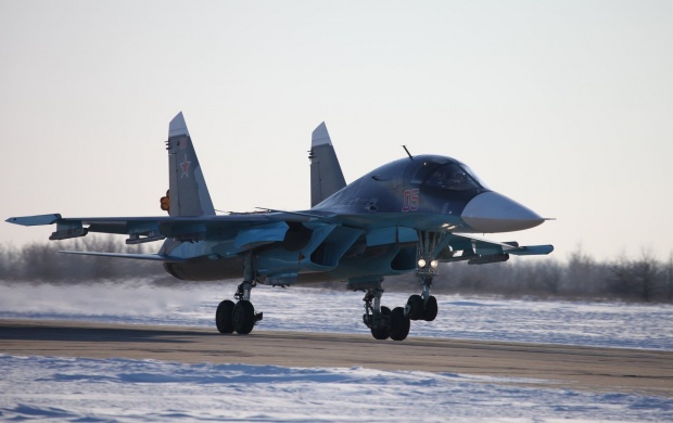 Su-34 Fullback Take Off