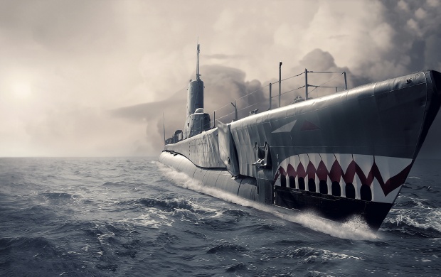 Submarine Ocean Art