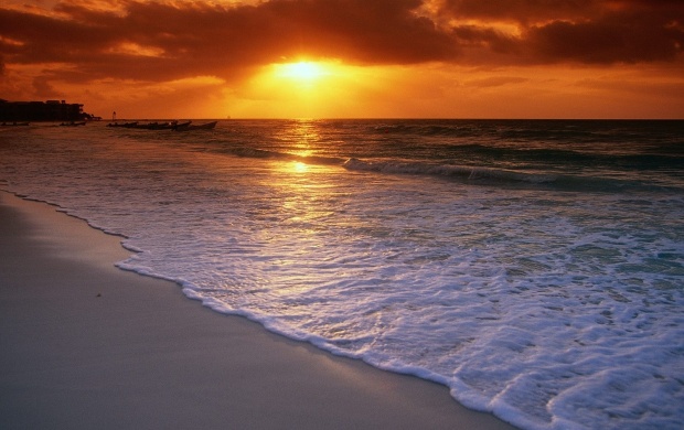 Sunrise Over The Caribbean Sea
