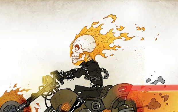 Super Heroes Ghost Rider Art