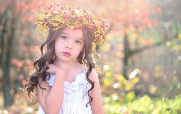 Sweet Girl Child Autumn