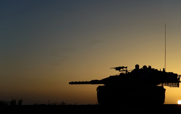Tank Weapons Sunset