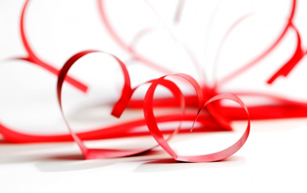 Tape Ribbon Red Heart