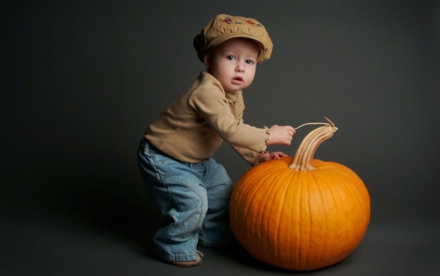 The Boy With Pumpkin