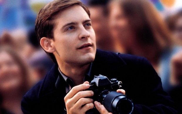 Tobey Maguire With Camera