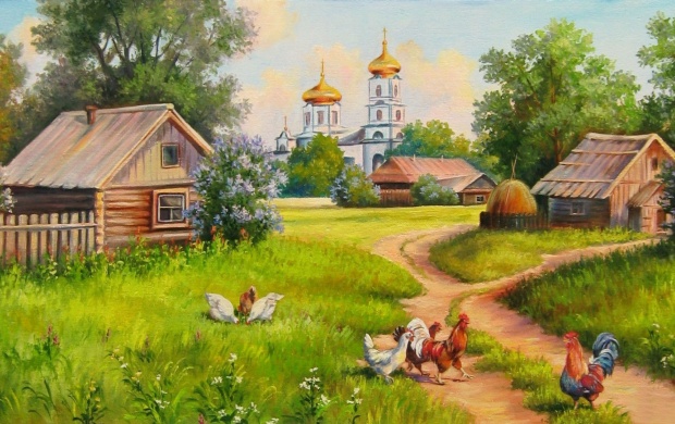 Village House Painting