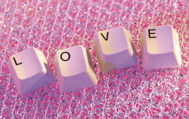 Word Love From Keyboard Key