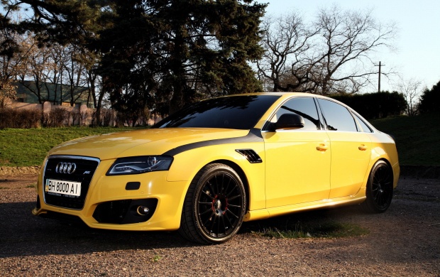 Yellow ABT Audi A4