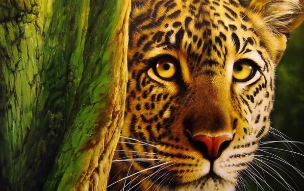Yellow Eyes Leopard