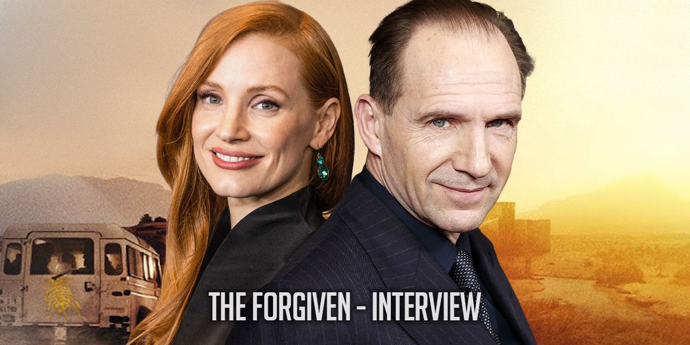 jessica Chastain Ralph Fiennes On The Forgiven How They Get Ready To Act