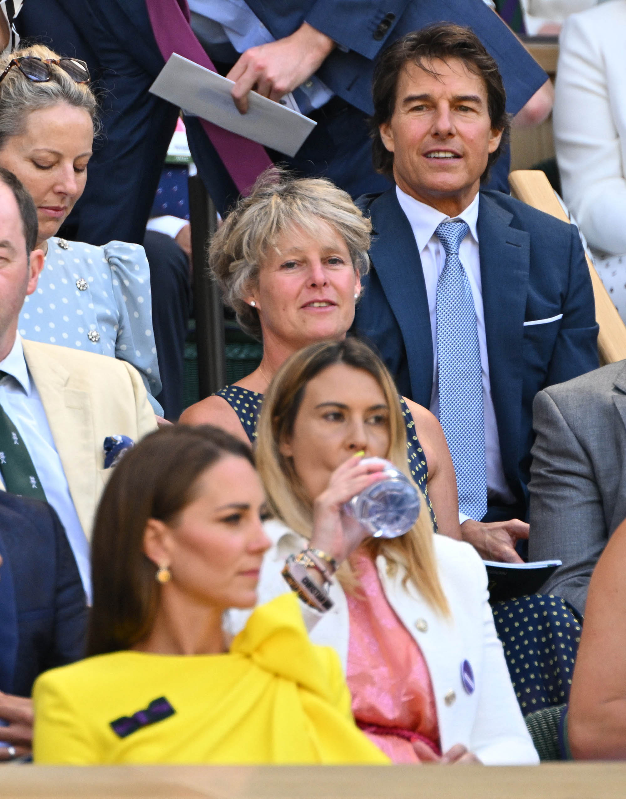 tom Cruise Spots Kate Middleton In Sunny Yellow Dress At Wimbledon
