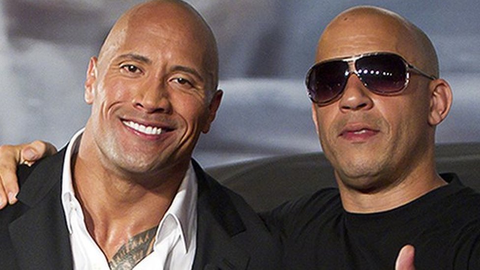 fast Furious Vin Diesel Asks The Rock To Return Bbc News