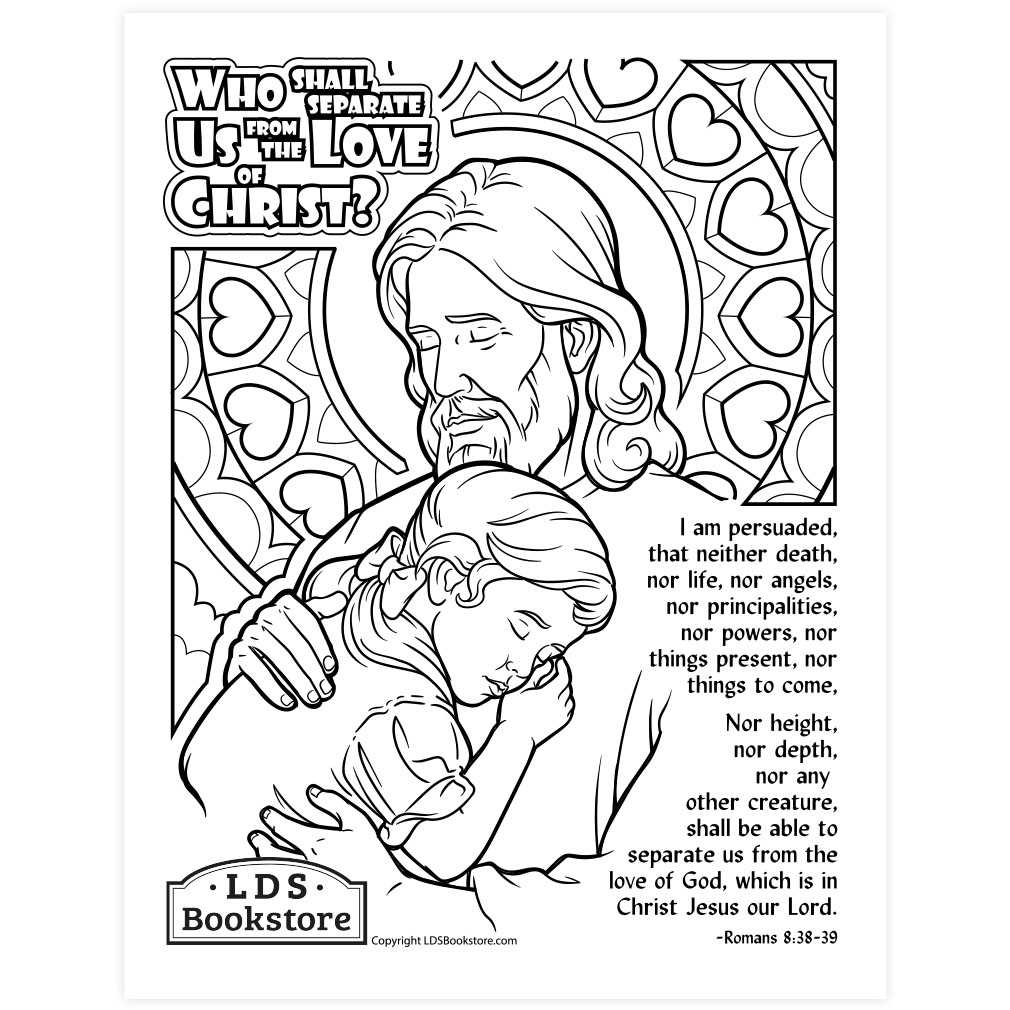 The love of christ coloring page