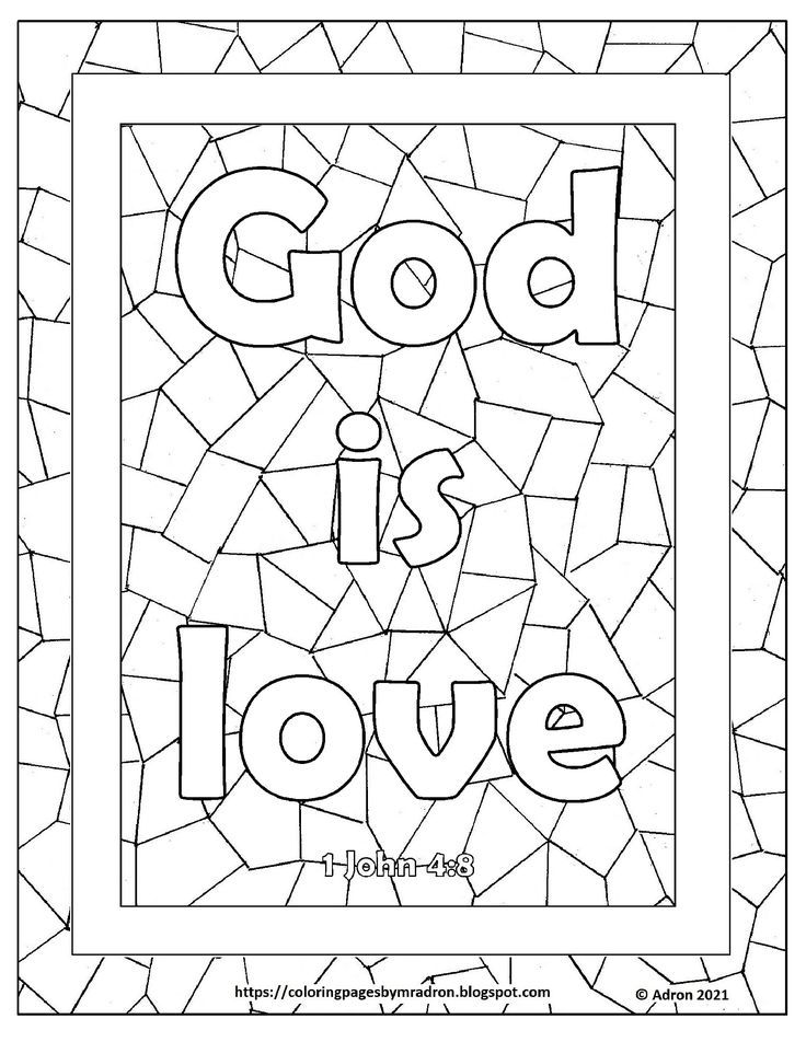 Free print and color page for god is love john bible verse sunday school coloring pages valentine coloring pages sunday school valentines