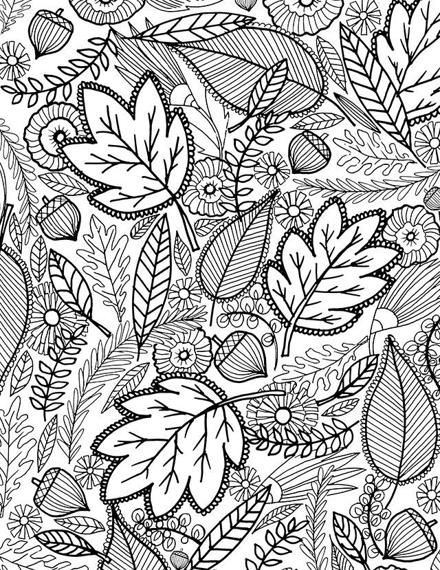 A fall coloring page for you fall coloring pages fall coloring sheets mandala coloring pages