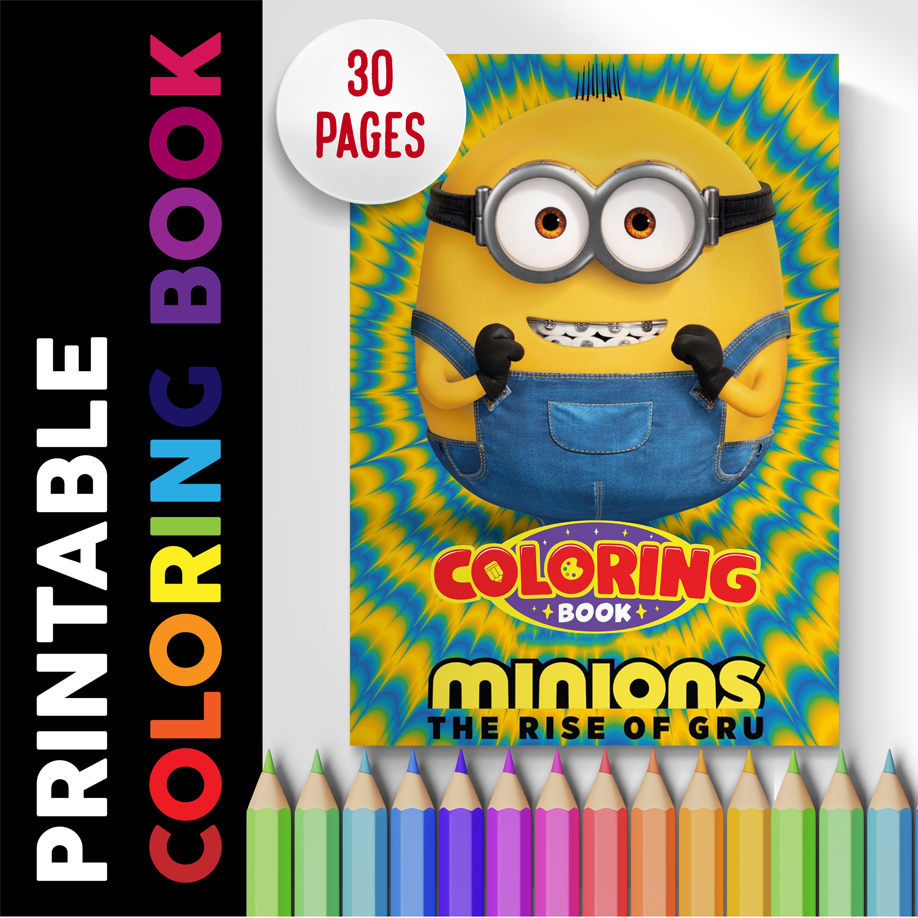Minions coloring book pages coloring pages printable