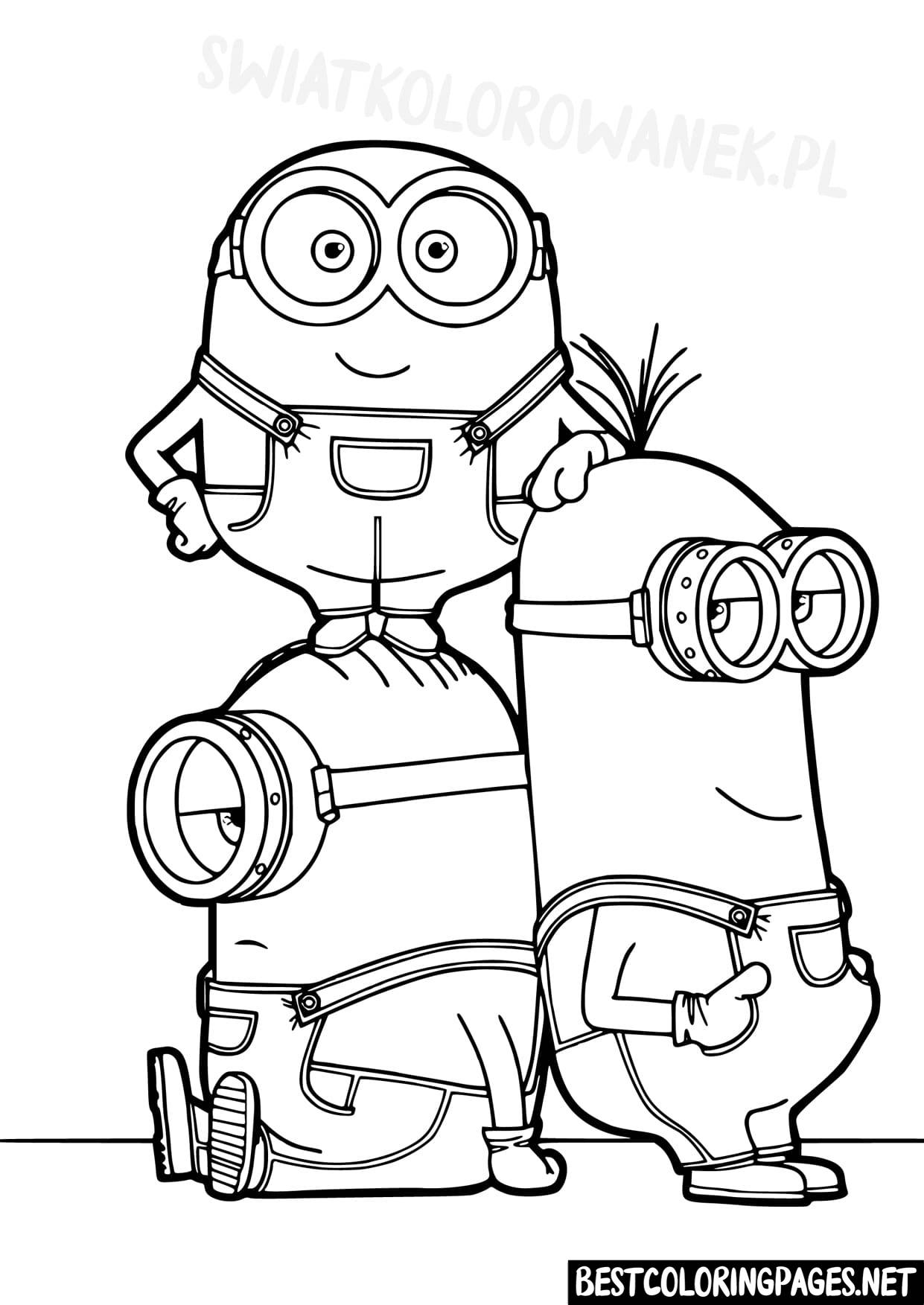 Minions coloring pages