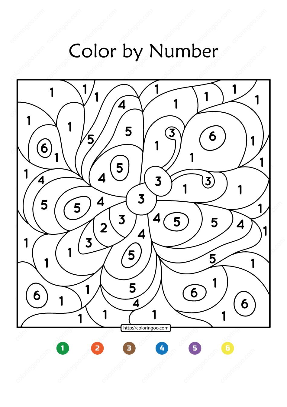 Free printable color by number butterfly numbered butterflies butterfly printable butterfly coloring page