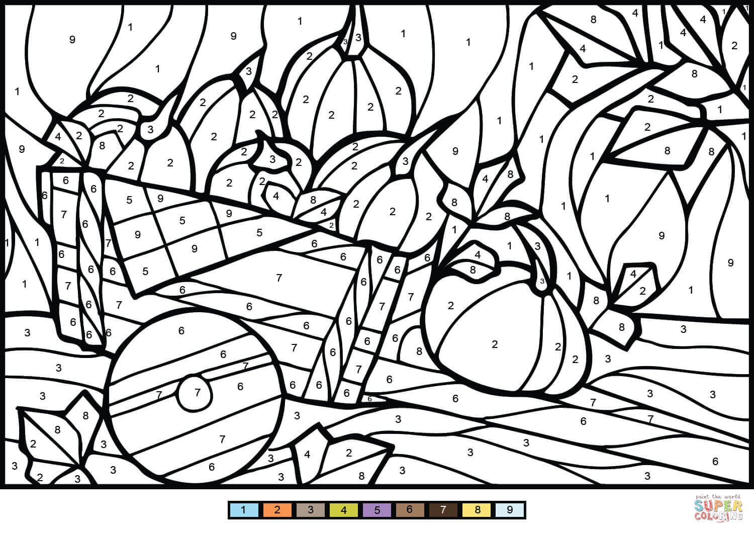 Printable color by numbers pages â stephens place