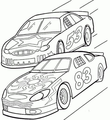 Coloring pages colorful race car coloring pages