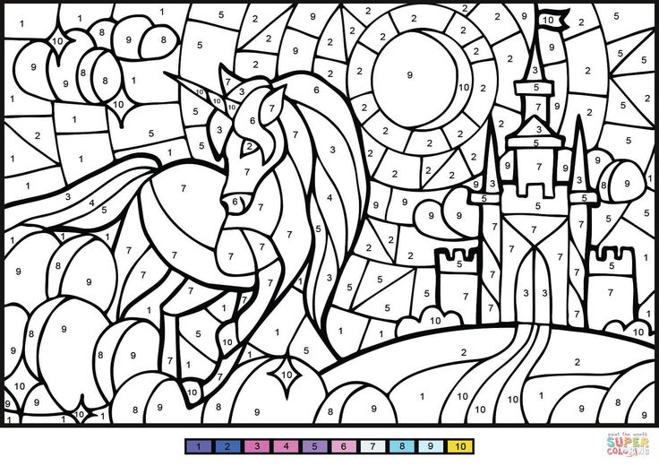 Unicorn color by number free printable coloring pages unicorn coloring pages unicorn colors color by number printable
