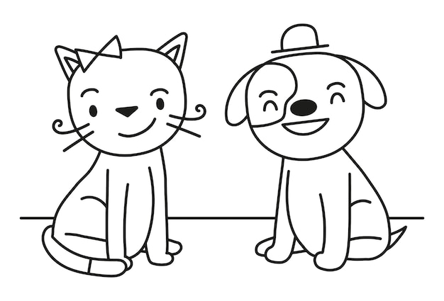 Cats coloring pages printable