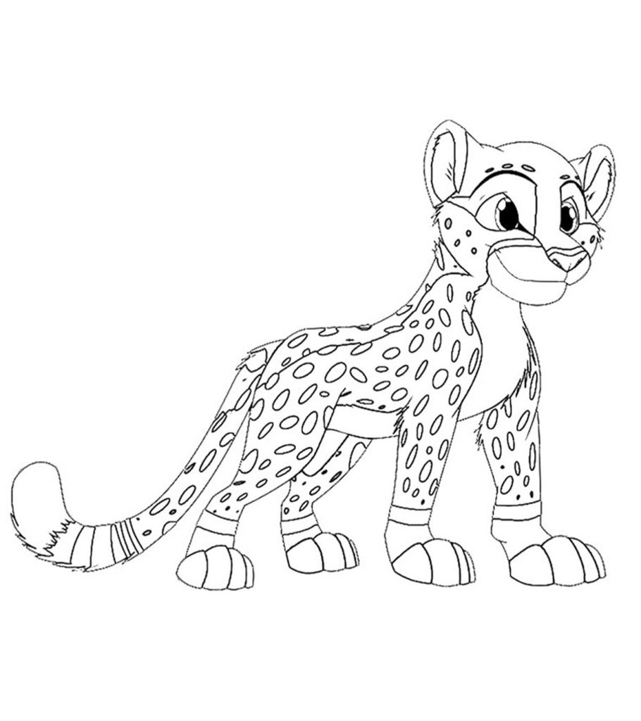Best cheetah coloring pages for your little ones