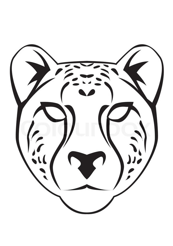 Coloring pages cheetah coloring page