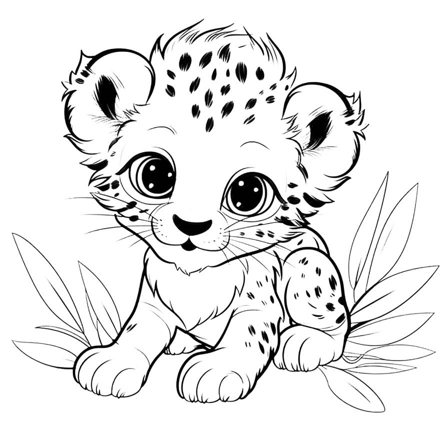 Cheetah by coloringcorner on