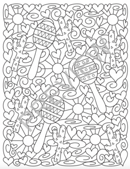Cinco de mayo coloring pages by color with kona tpt