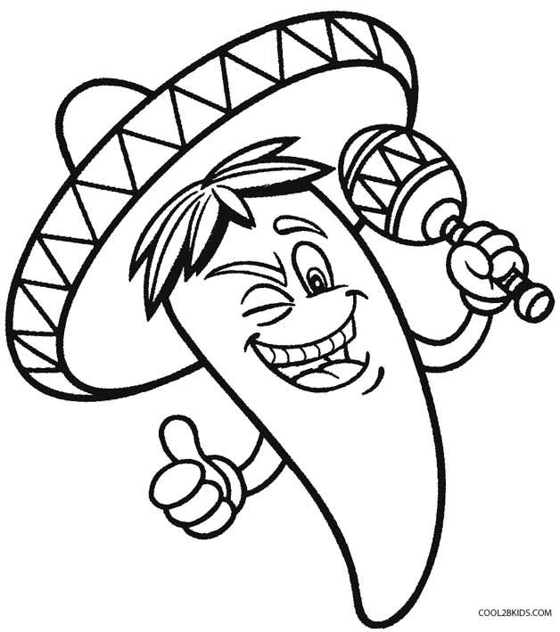 Printable cinco de mayo coloring pages for kids coolbkids dibujos cinco de mayo dibujos de la independencia
