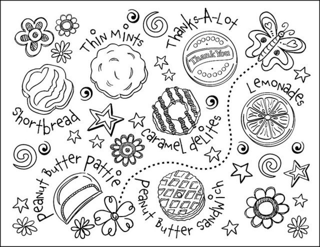 Cookie coloring pages