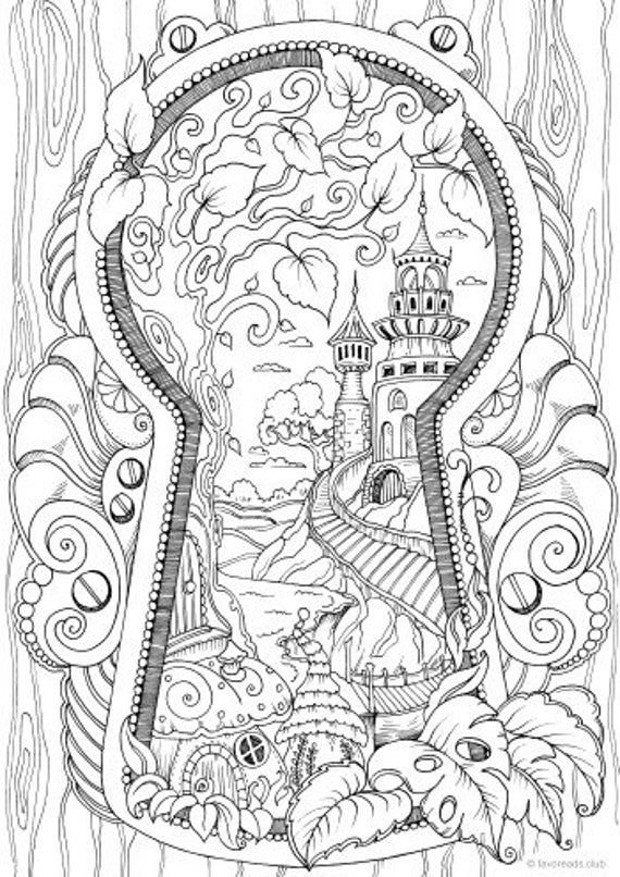 Keyhole printable adult coloring page from favoreads coloring book pages for adults and kids coloring sheets coloring designs