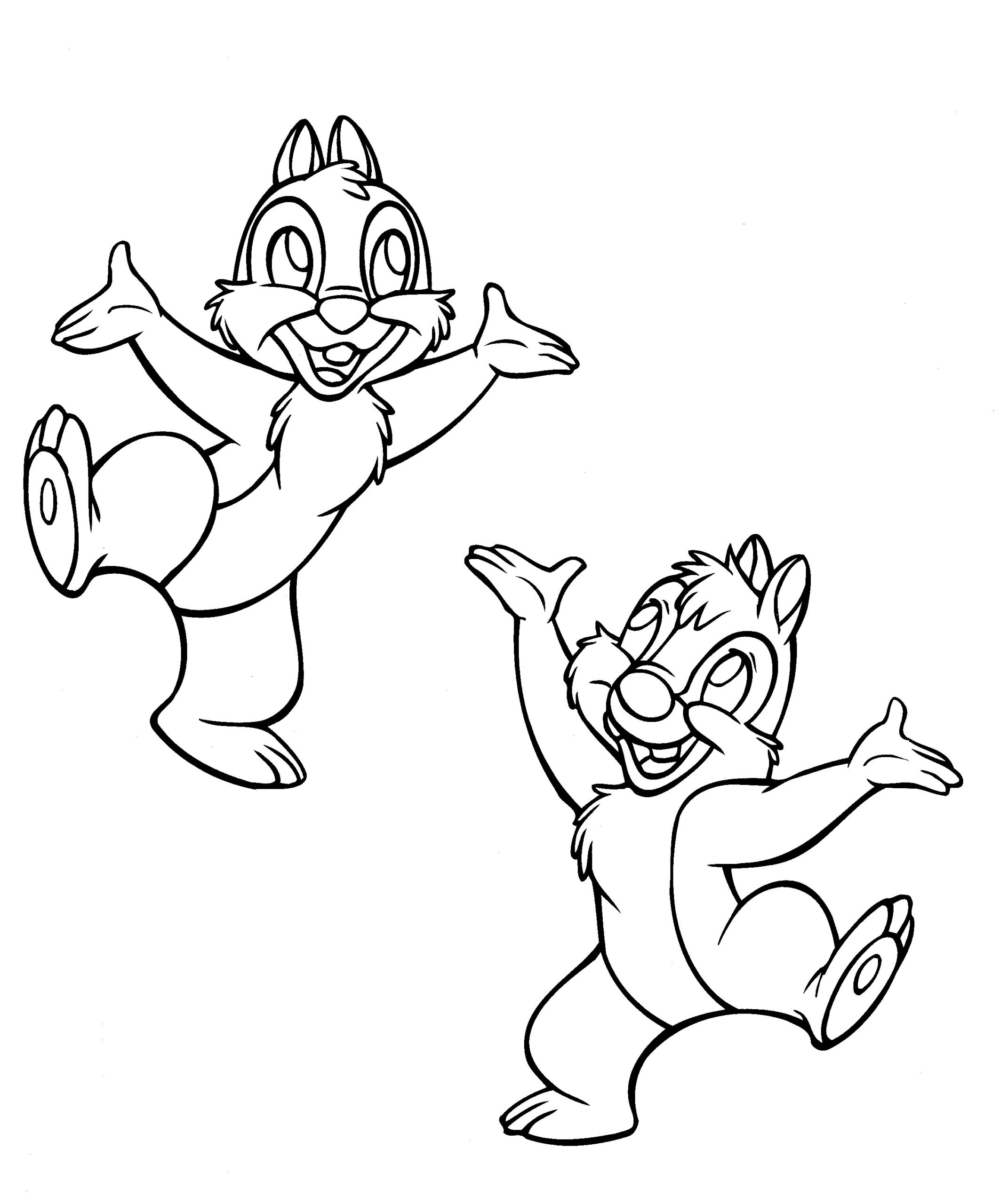 Disney coloring pages â chip and dale â the disney nerds podcast